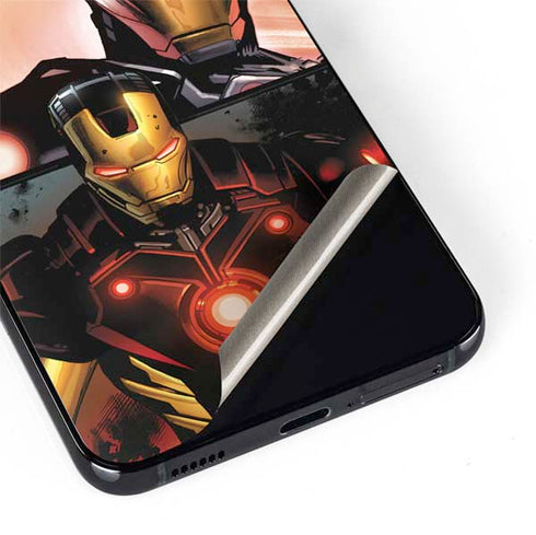 Marvel Iron Man Three Panel Galaxy S22 Plus Skin
